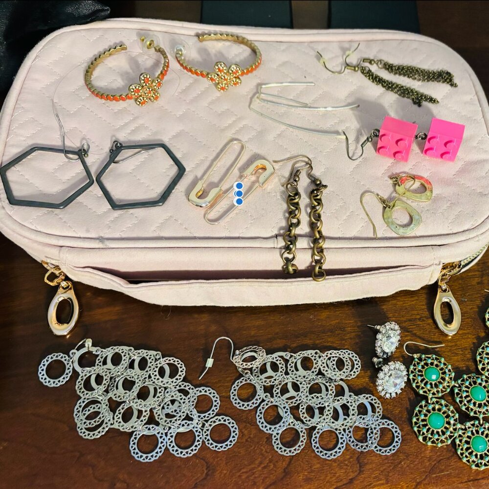 earring lot - costume jewelry